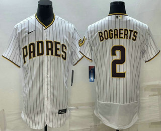 Men%27s San Diego Padres #2 Xander Bogaerts White Flex Base Stitched Baseball Jersey->san diego padres->MLB Jersey